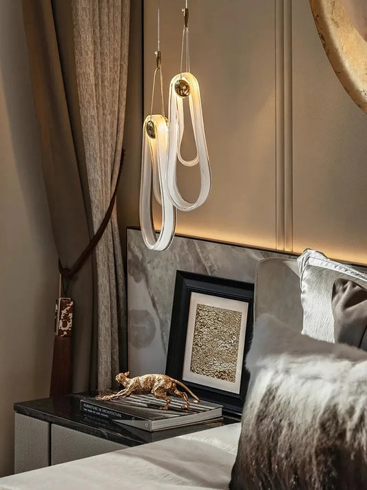 Bocci 87.5 sculptural pendant lighting installation