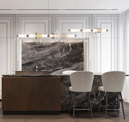 Luna style Glass Horisontal Pendant