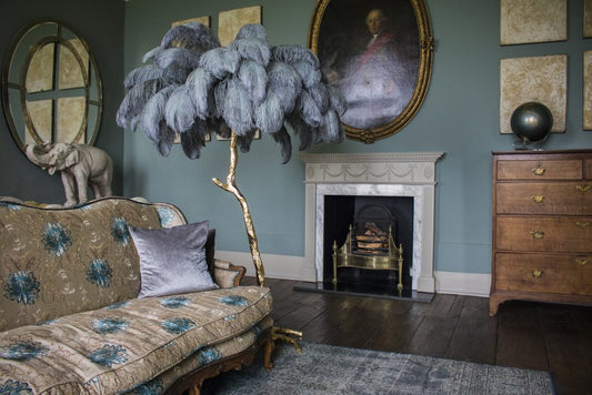 Ostrich Feather style Floor Lamp