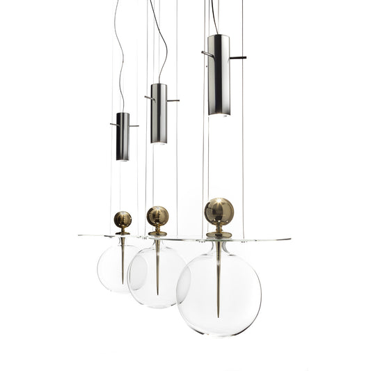 Perfume Sphere Gold pendant Light Melogranoblu Artemest