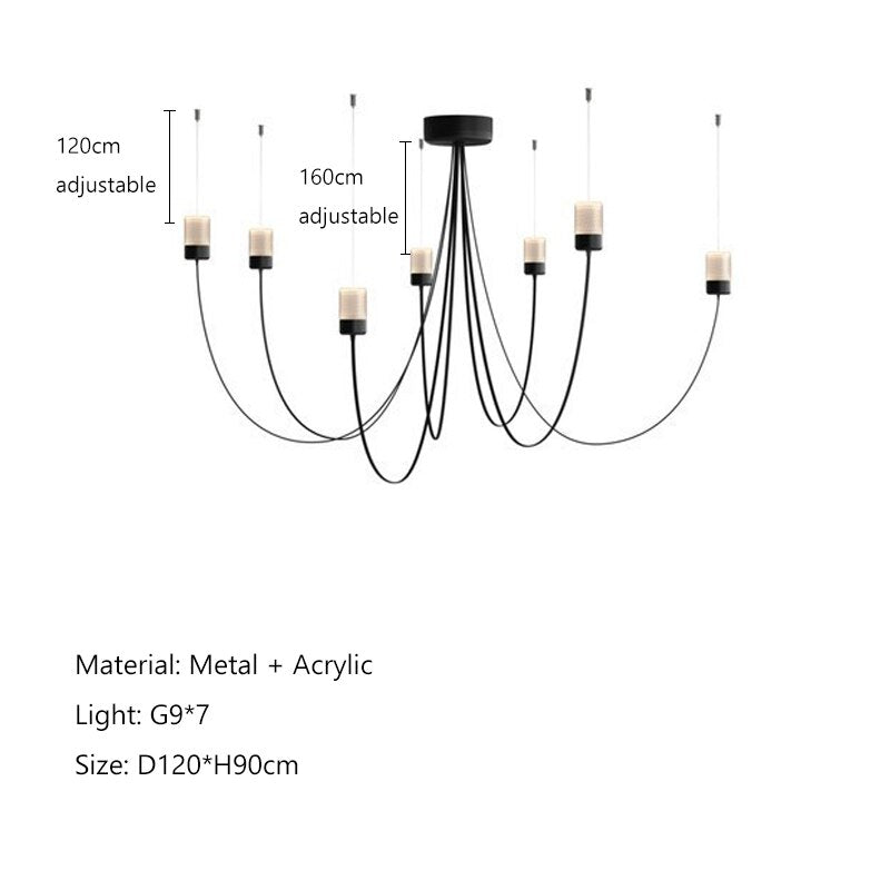 Gravity style Chandelier Mooi style