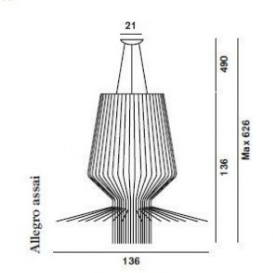 Allegro Assai Pendant Foscarini Light Pendant Italian