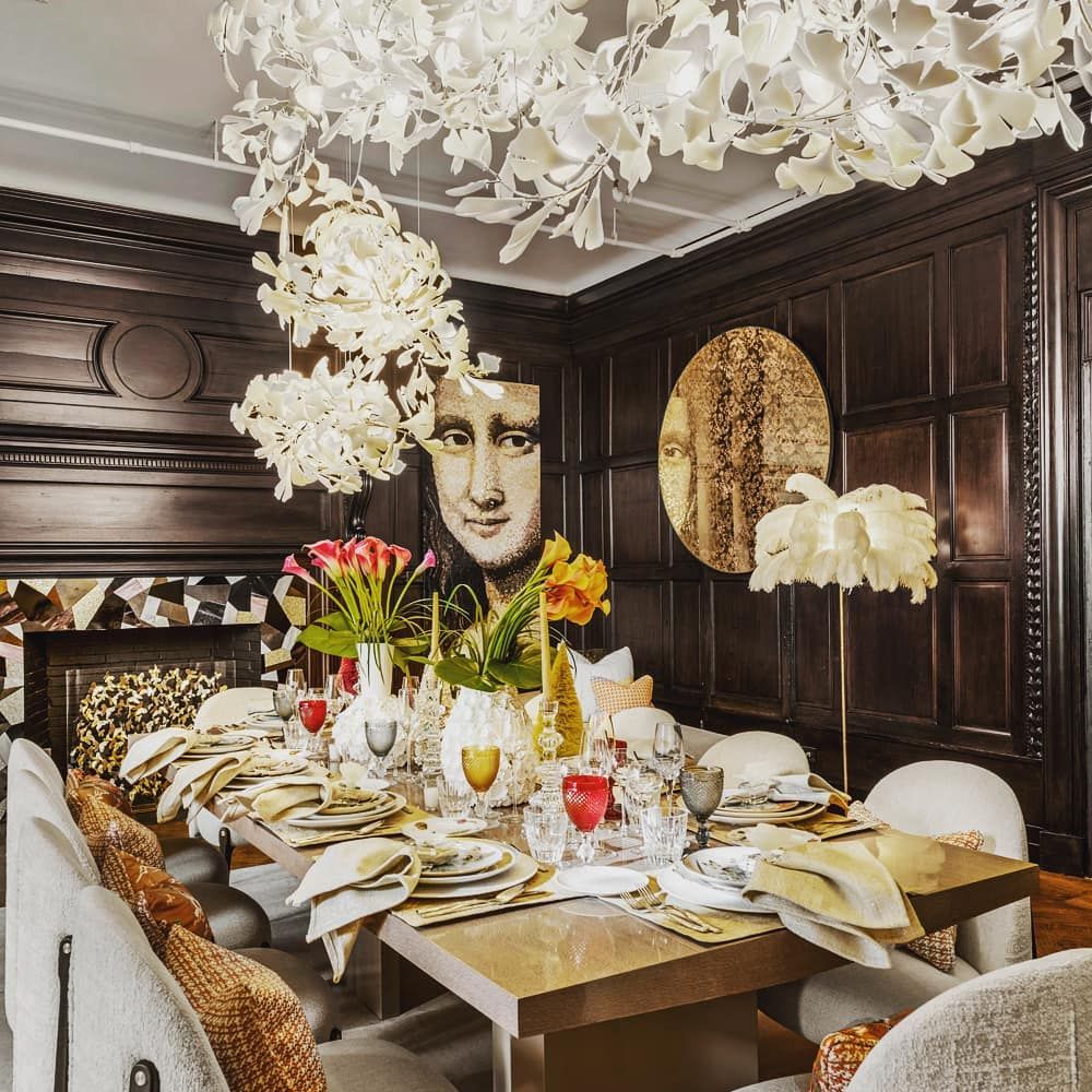 Gingko Leaf style Horisontal Chandelier