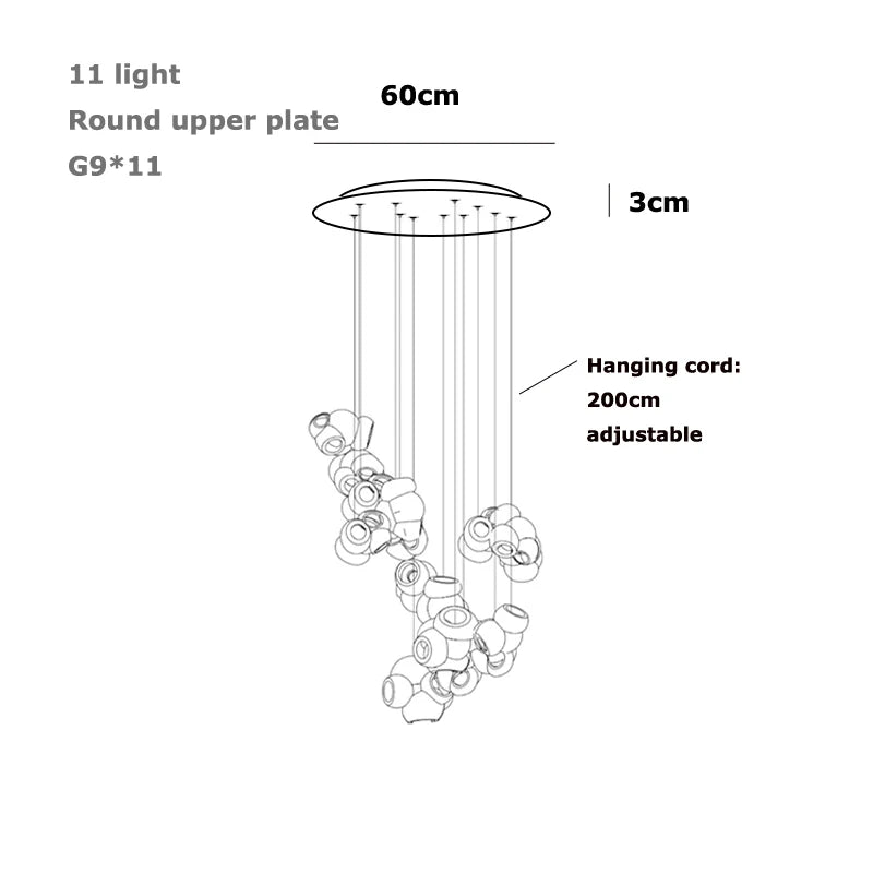 Bocci 100 style Pendant Lamp