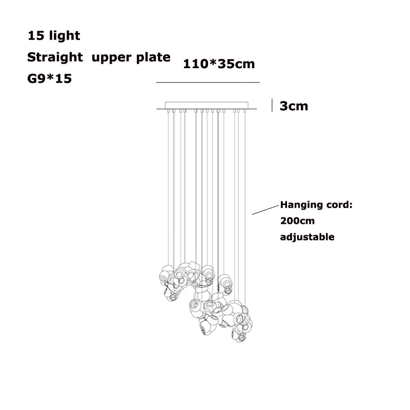 Bocci 100 style Pendant Lamp