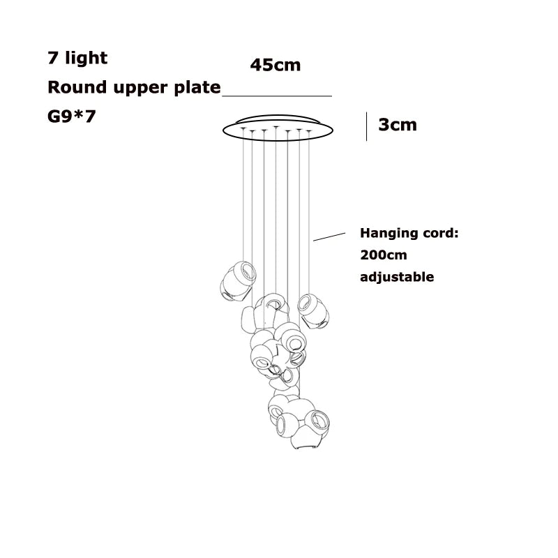 Bocci 100 style Pendant Lamp
