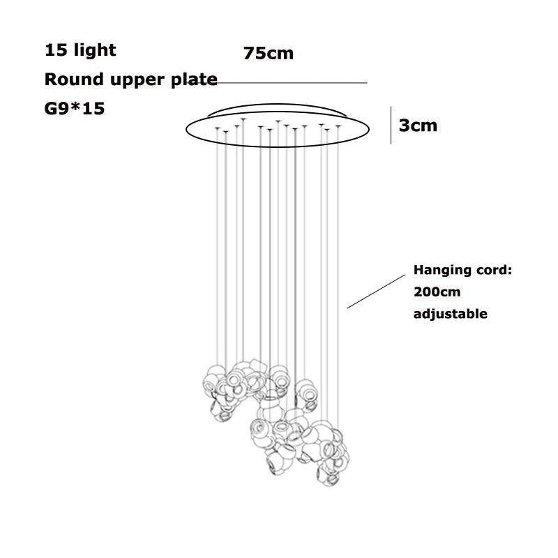 Bocci 100 style Pendant Lamp