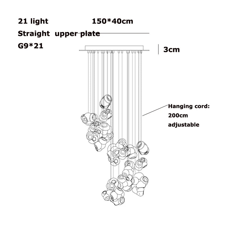 Bocci 100 style Pendant Lamp