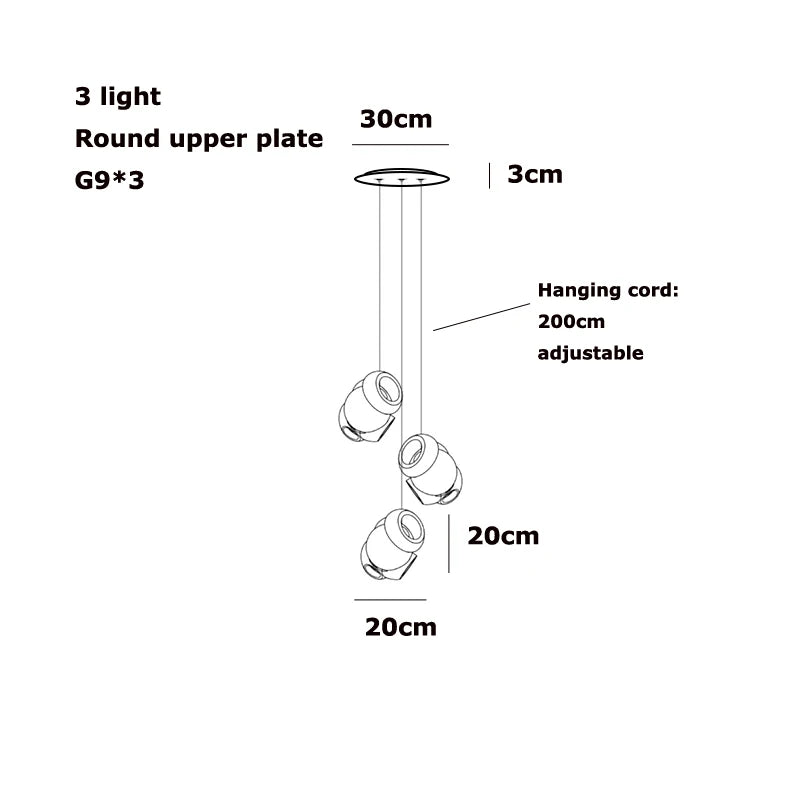 Bocci 100 style Pendant Lamp