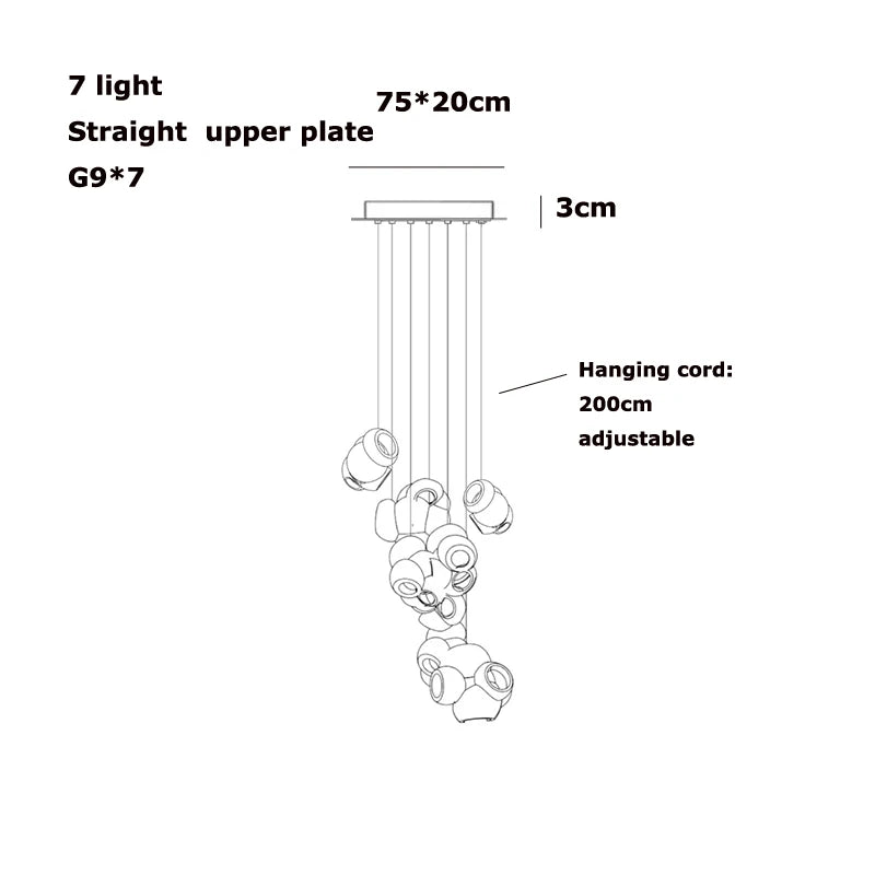 Bocci 100 style Pendant Lamp