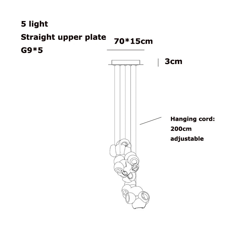 Bocci 100 style Pendant Lamp