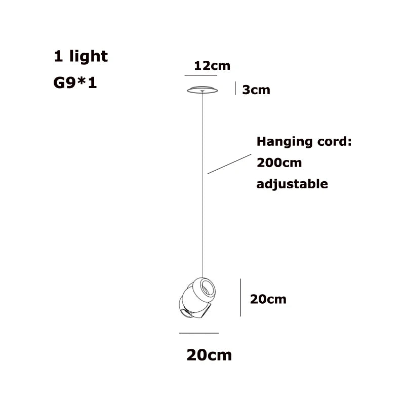 Bocci 100 style Pendant Lamp