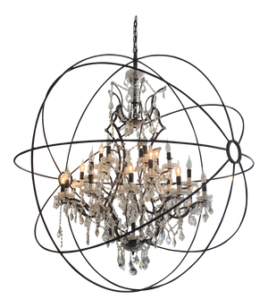 Foucault's Gyro style Chandelier 6-sizes