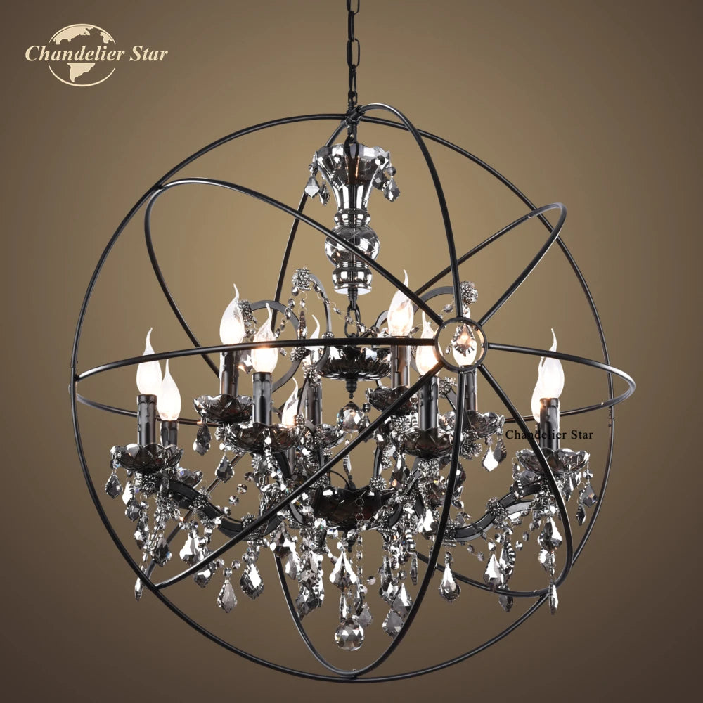 Foucault's Gyro style Chandelier 6-sizes