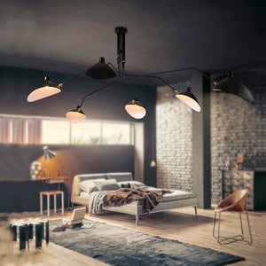 P6B style Serge Mouille Ceiling Lamp