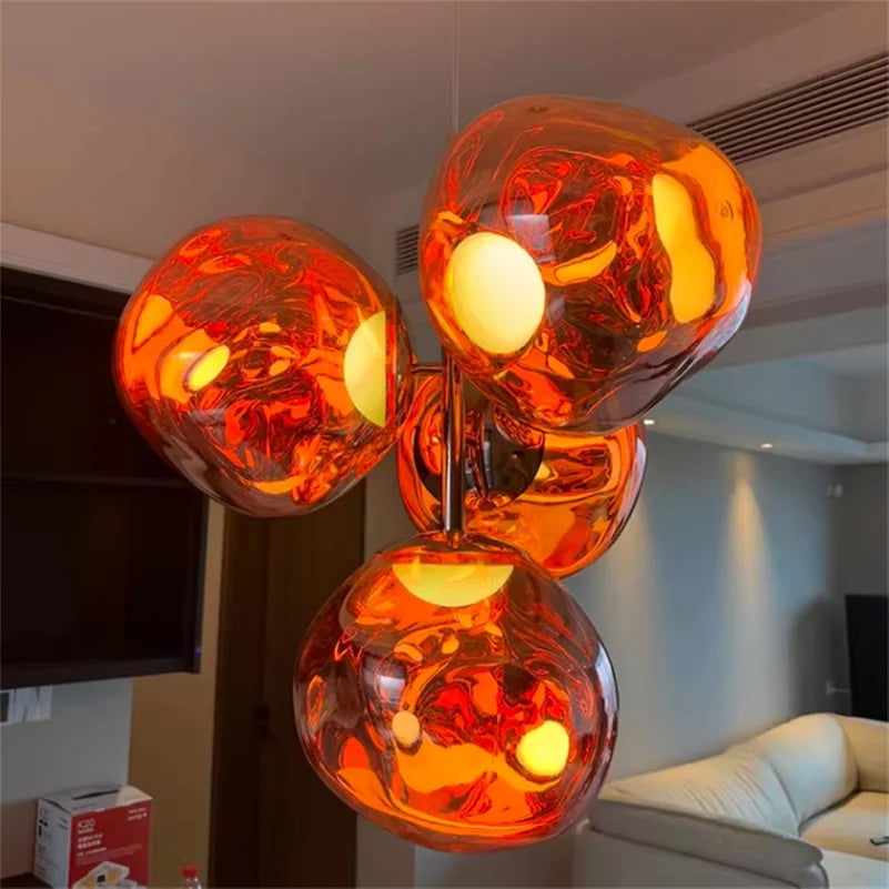 Melt style 4-head Chandelier