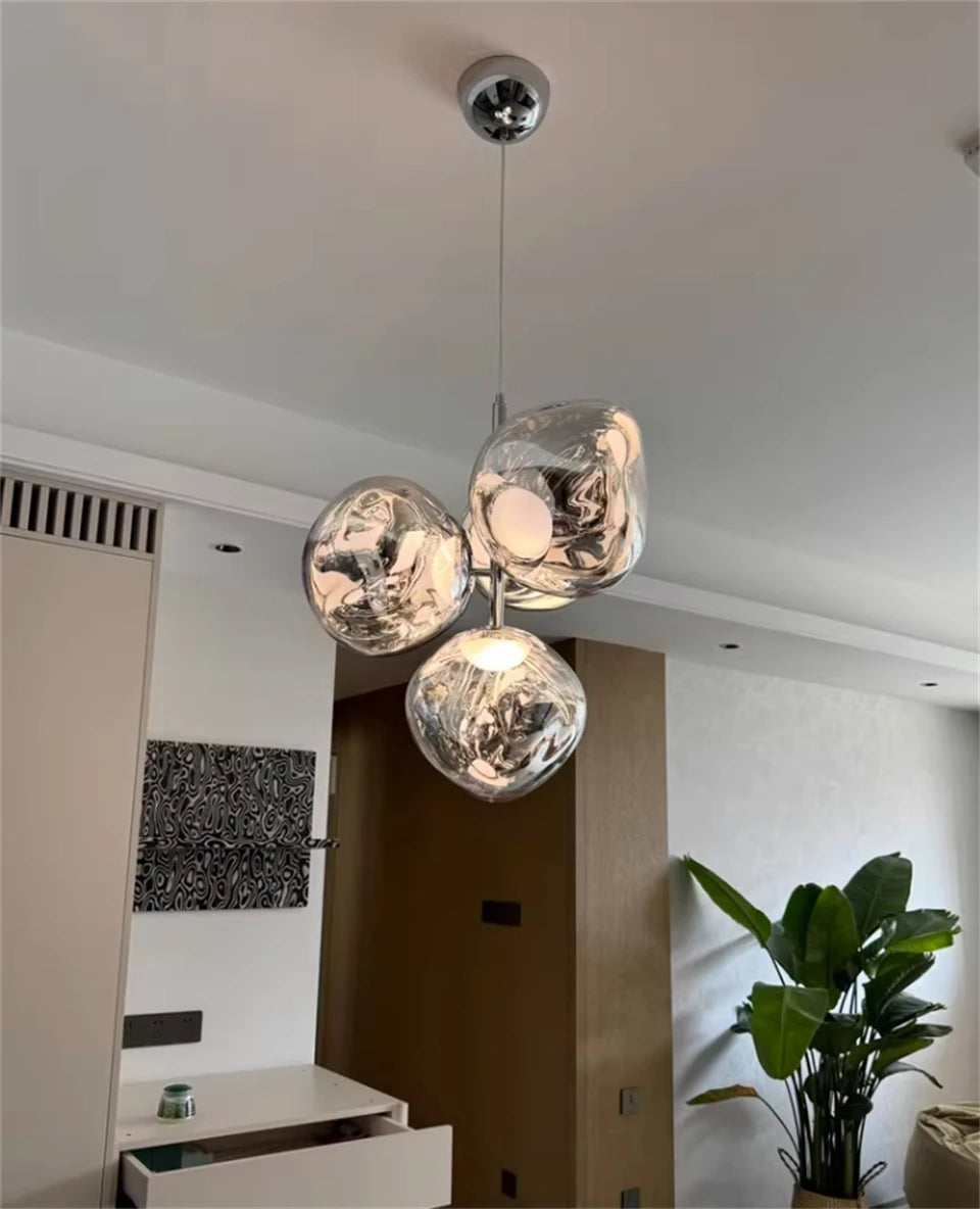 Melt style 4-head Chandelier