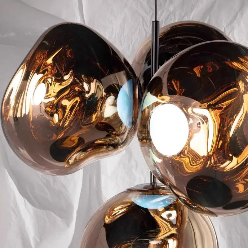 Melt style 4-head Chandelier