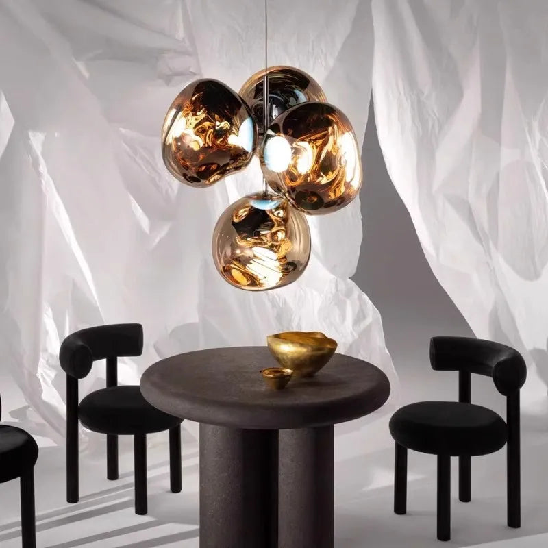 Melt style 4-head Chandelier