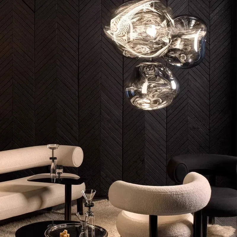 Melt style 4-head Chandelier