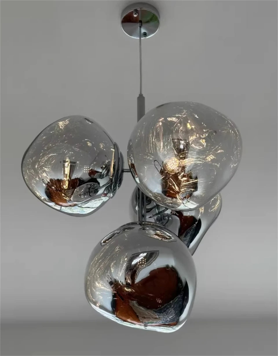 Melt style 4-head Chandelier
