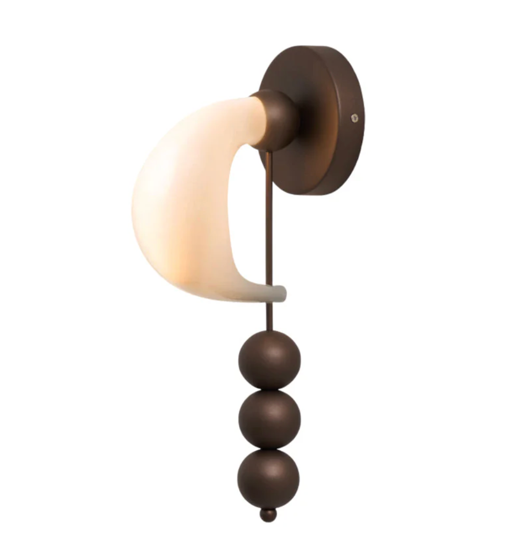 Side view of Patty style wall light with minimalist architectural form