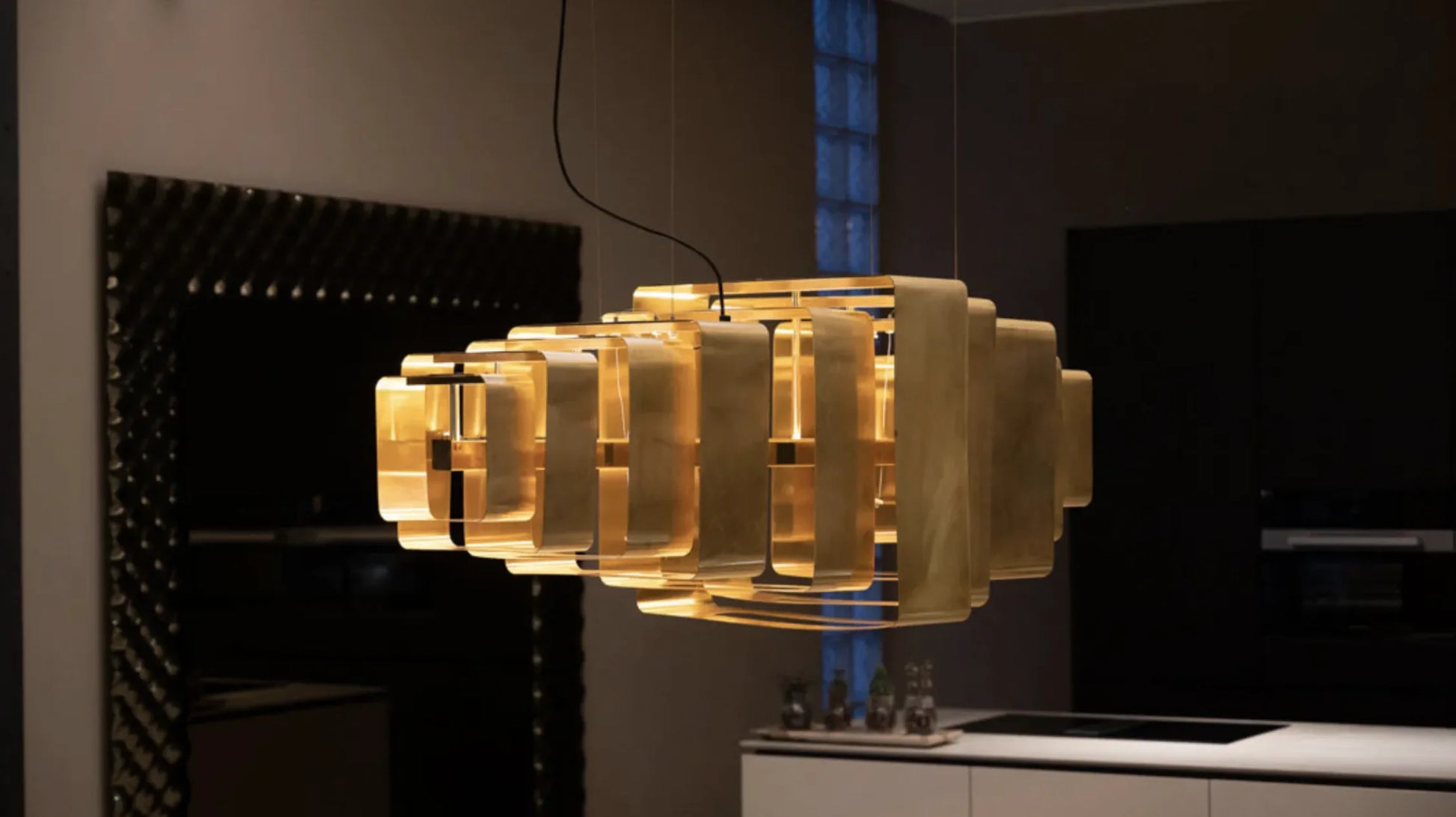 Detail of Lais pendant light craftsmanship