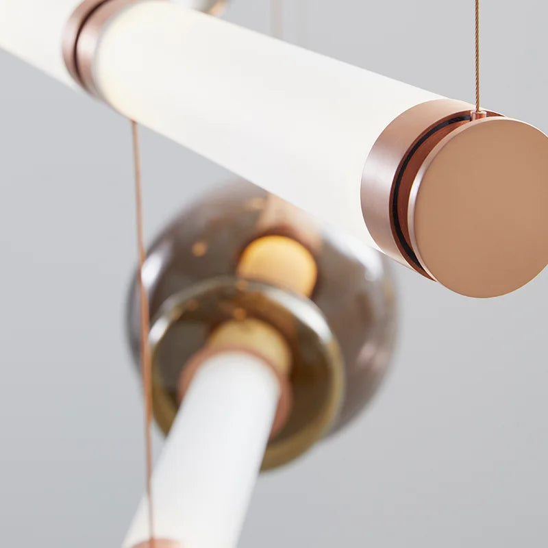 Luna style Glass Horisontal Pendant