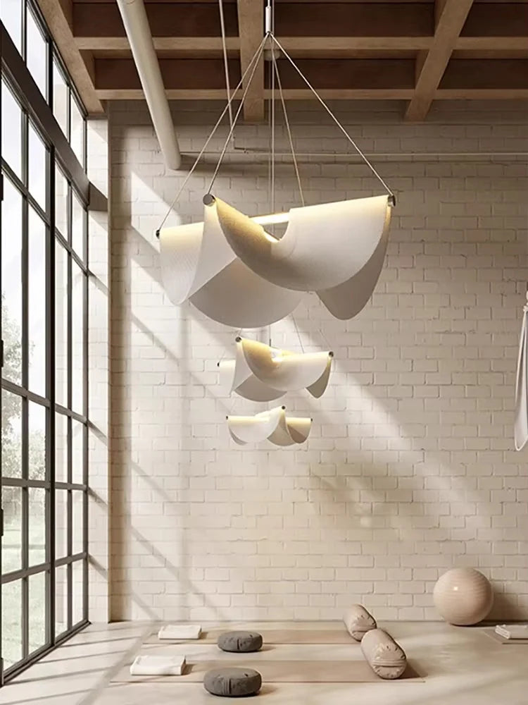 Drape 78 Style Light angled view showing elegant flowing sculptural form
