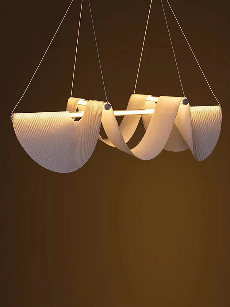 Drape 118 Style Light angled view showing sculptural flowing form and modern design