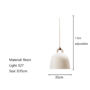 Bell style Light Pendant 3-colours, 4-sizes