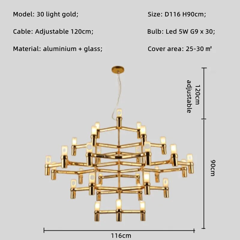 Crown style Chandelier
