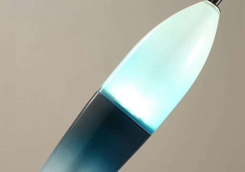 Textured glass surface FLOW[T] S2 pendant light