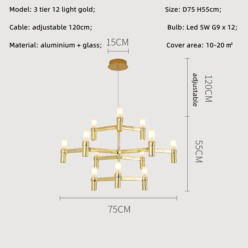 Crown style Chandelier