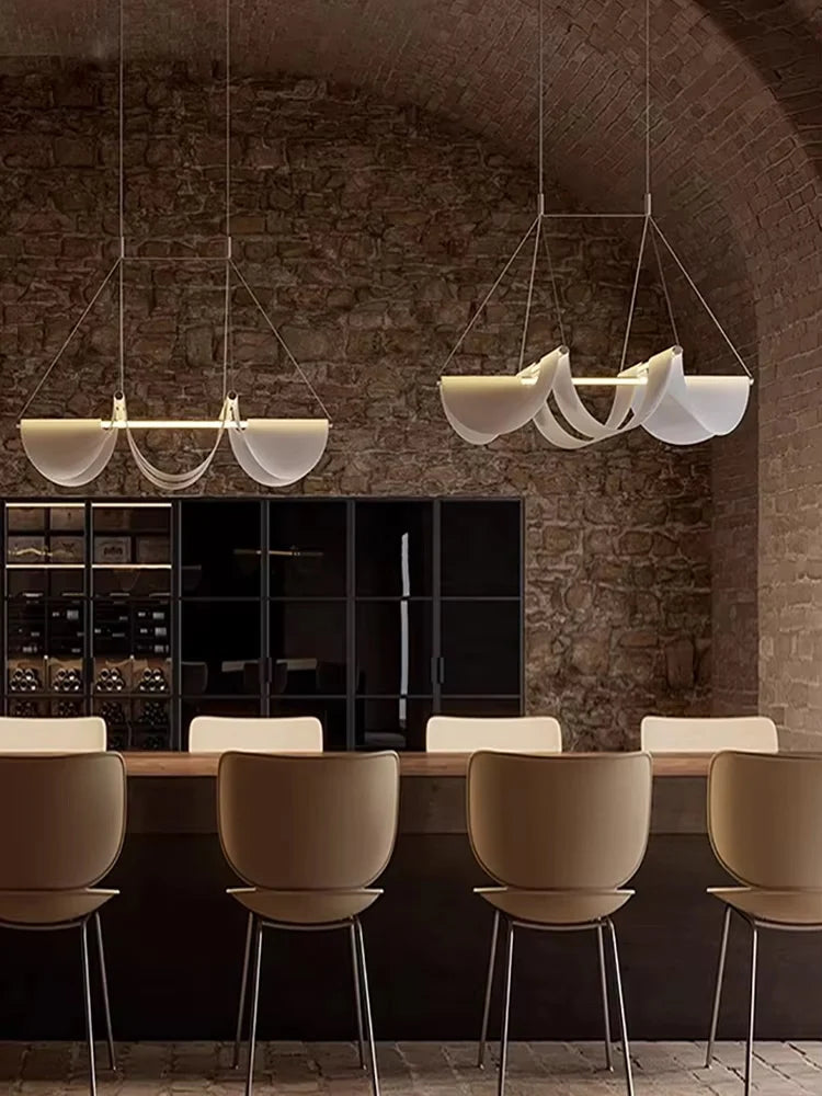 Drape 118 Style Light above staircase or dining area modern statement lighting fixture