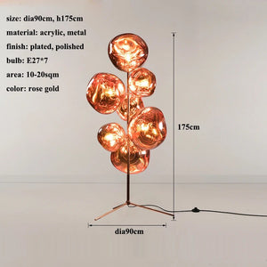 Melt style Chandelier Floor Lamp 4-colors