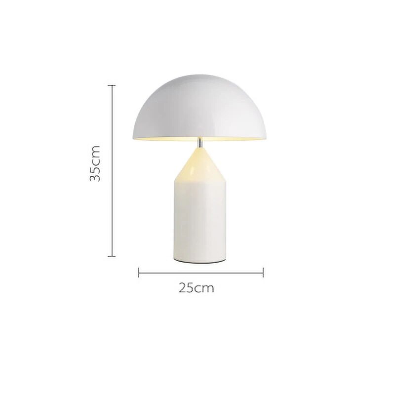 Atollo style Table lamp 2-sizes 3-colors