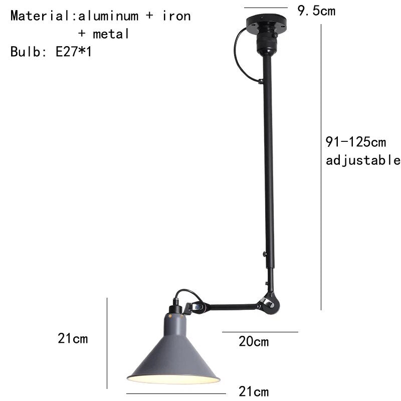 Lampe Gras N°302 Conic style Ceiling Lamp