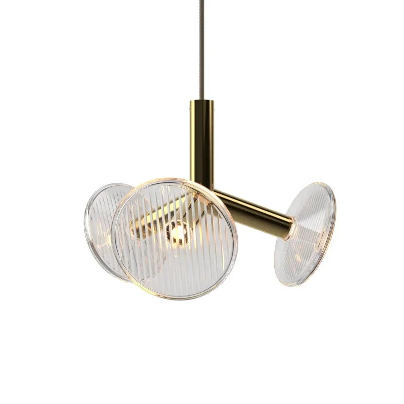 Fractal XS Style Chandelier compact modern luxury lighting with fractal design and crystal metal branches
