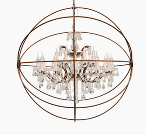 Foucault's Gyro style Chandelier 6-sizes