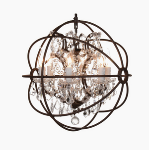 Foucault's Gyro style Chandelier 6-sizes