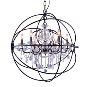 Foucault's Gyro style Chandelier 6-sizes