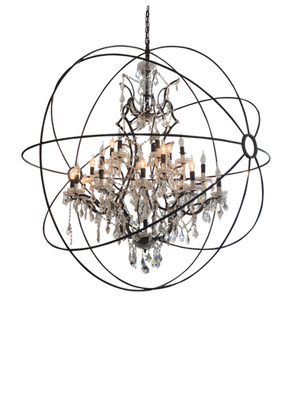 Foucault's Gyro style Chandelier 6-sizes