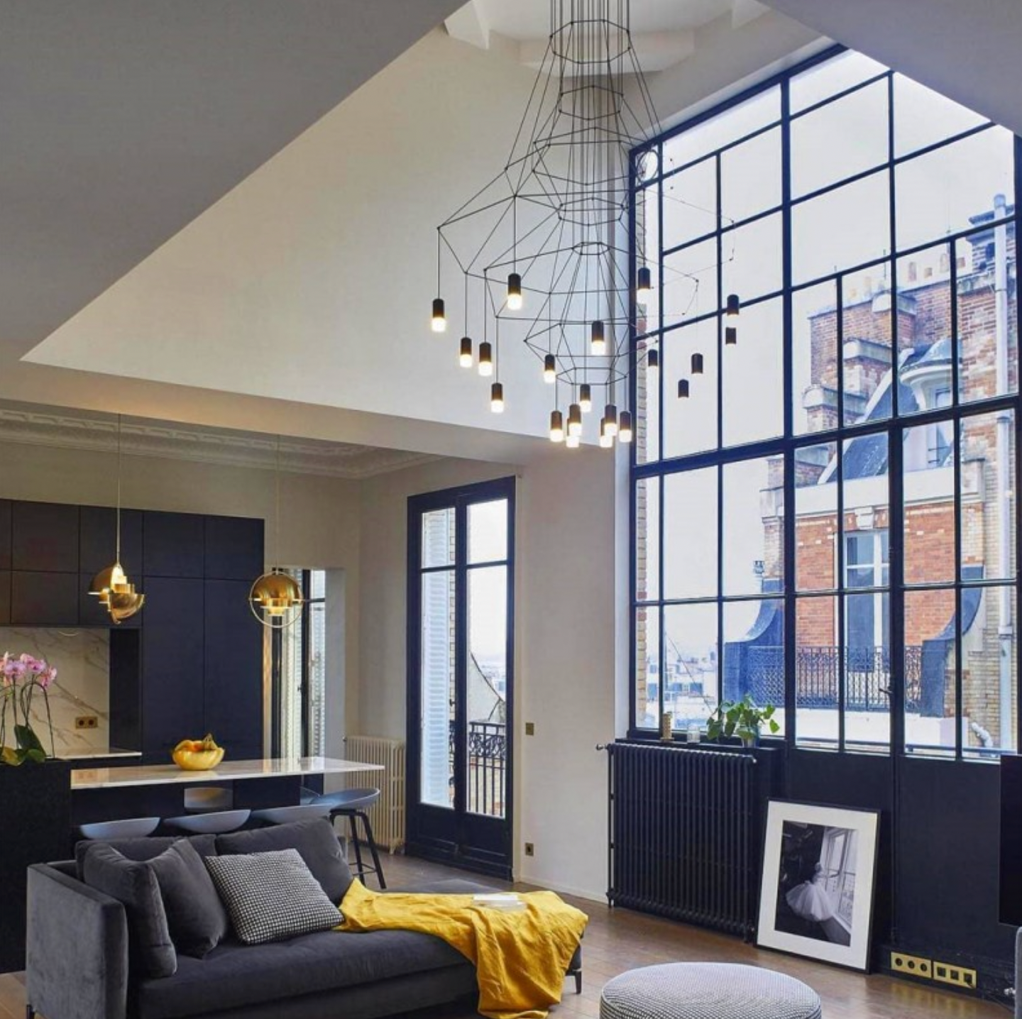 Wireflow 0315 style Wire Chandelier