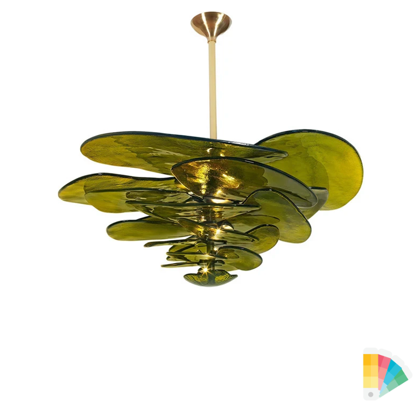 Lilypad style Chandelier Large 4-colors