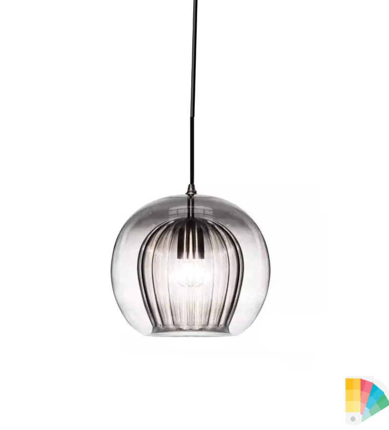 Studio Pleated Crystal style Pendant Large