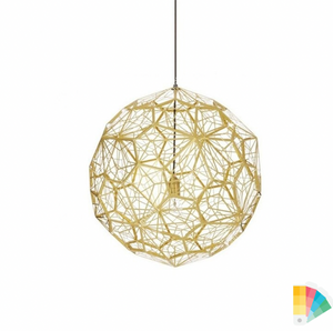 Etch Web style Pendant 3-colors, 5-sizes