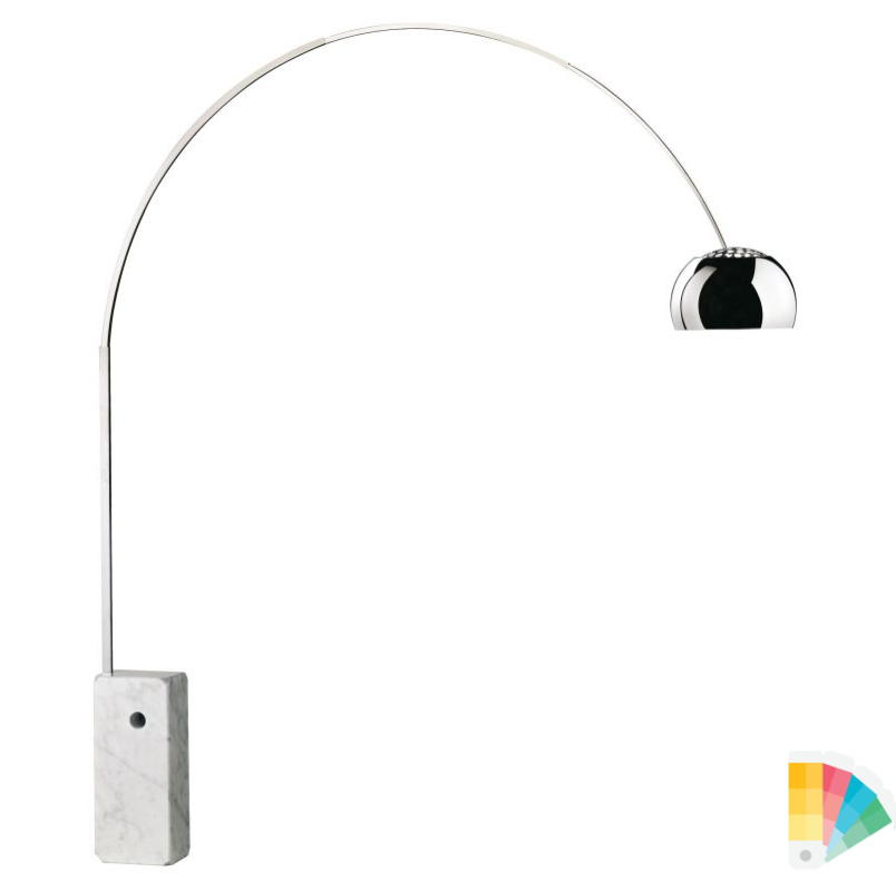 Arco style Floor Lamp 2-colors 2-sizes