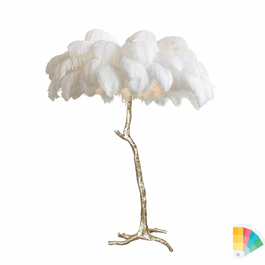 Ostrich Feather style Floor Lamp