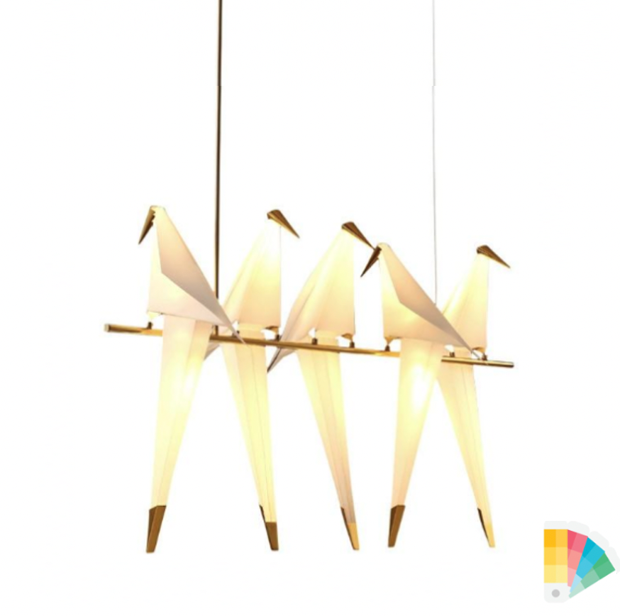 Perch Light Branch style Swiveling Birds 2-colors, 11-variatons